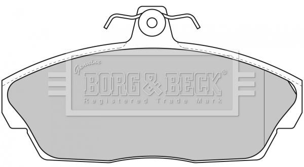 BORG & BECK stabdžių trinkelių rinkinys, diskinis stabdys BBP1662